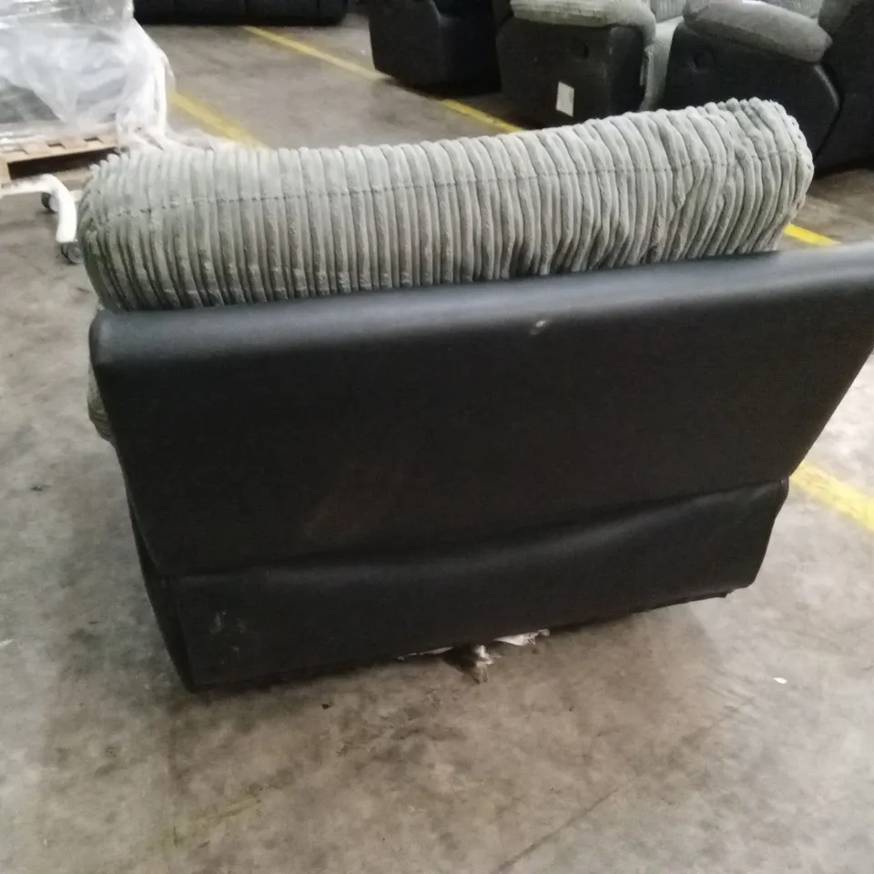 SIENNA FABRIC/FAUX LEATHER RECLINER ARMCHAIR RRP £549