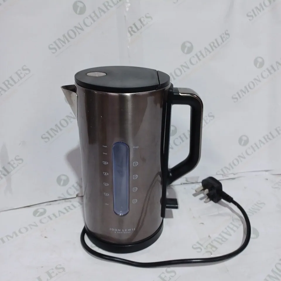 JOHN LEWIS ELECTRIC KETTLE SILVER 