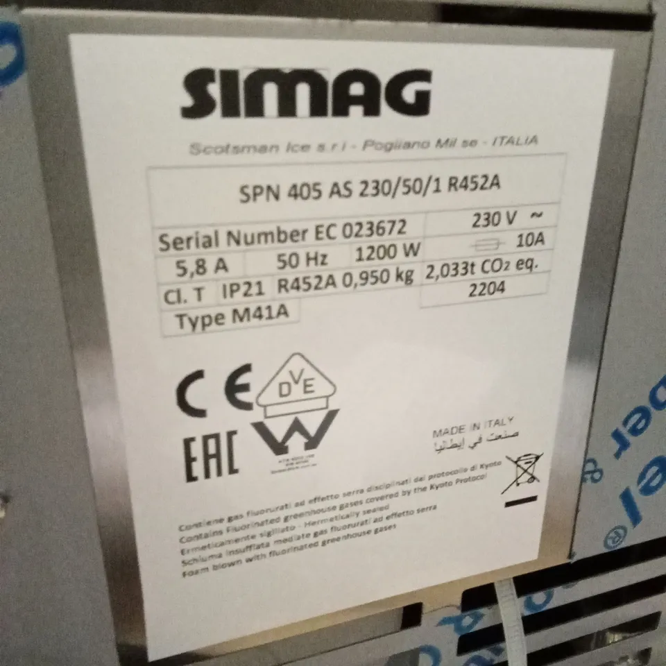 SIMAG MODULAR ICE FLAKER 320KG