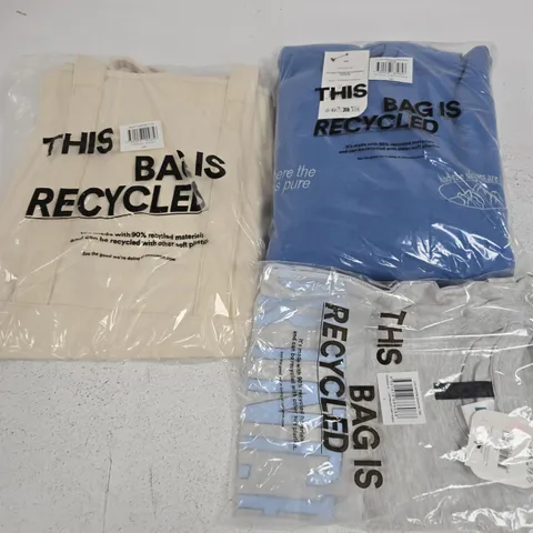 APPROXIMATELY 20 ASSORTED CLOTHING ITEMS IN VARIOUS SIZES, COLOURS & STYLES TO INCLUDE LCN ACTIVE TEE, GRAPHIC HOODIE, BODY CANVAS BAG, ETC