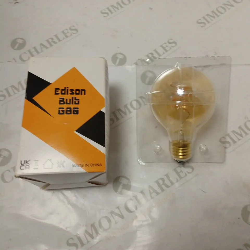 BOXED EDISON BULB G80 WITH INSTRUCTIONS