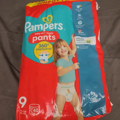 PAMPERS BABY-DRY PANTS DIAPERS – SIZE 9, 40-PACK JUMBO PACK