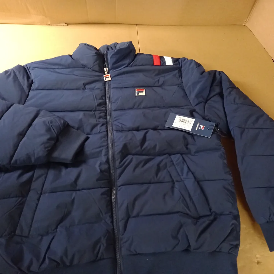 FILA PUFFER JACKET IN NAVY - UK L