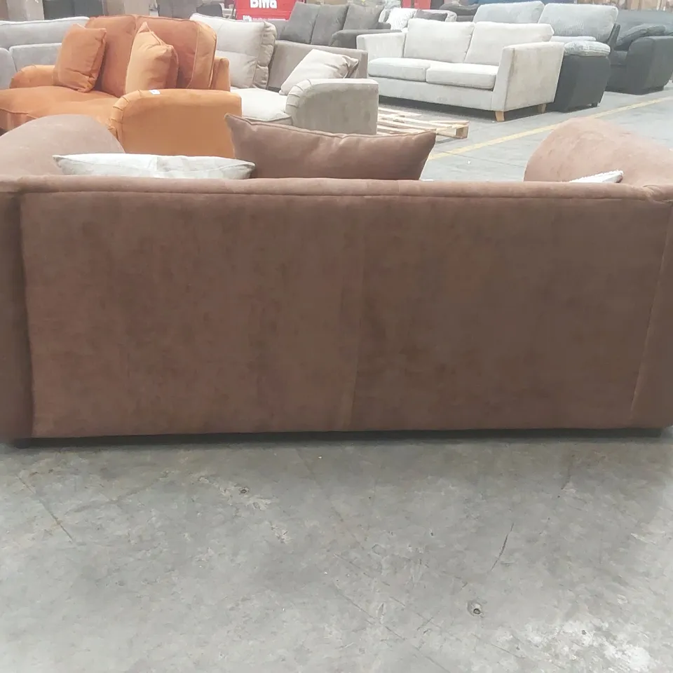 QUALITY DESIGNER FABRIC UPHOLSTERED 3 SEATER SOFA