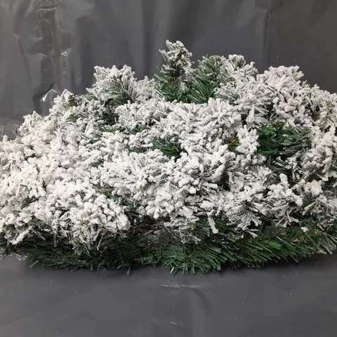 LIT FAUX SNOWY CHRISTMAS DECOR