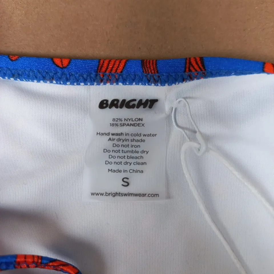 BRIGHT MELODY BOTTOM AZURE – UK SIZE S BIKINI BOTTOM