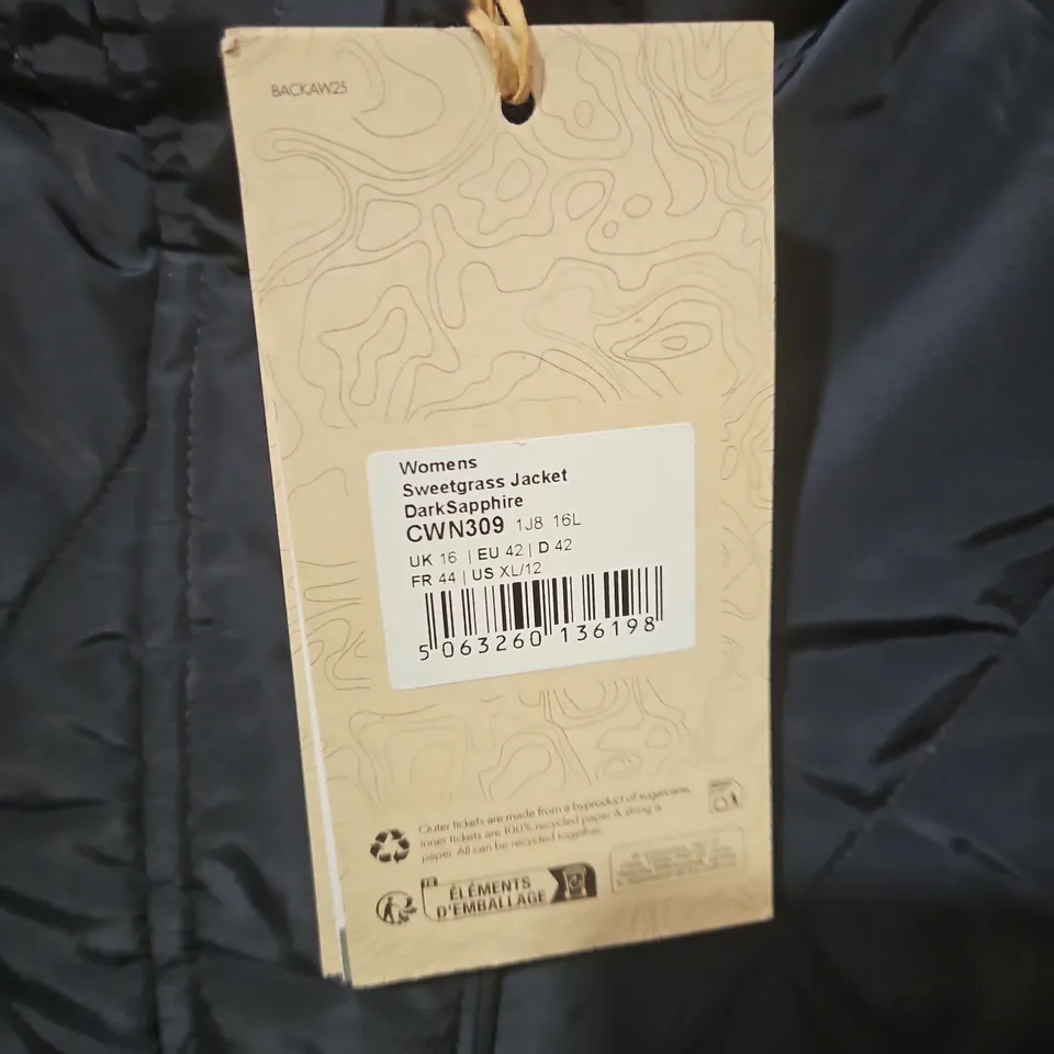 CRAGHOPPERS X NATIONAL TRUST WOMEN'S SWEETGRASS JACKET – DARK SAPPHIRE, UK 16