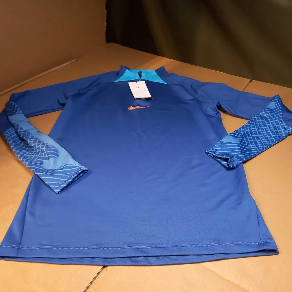 NIKE BLUE MENS FITNESS TOP - MEDIUM