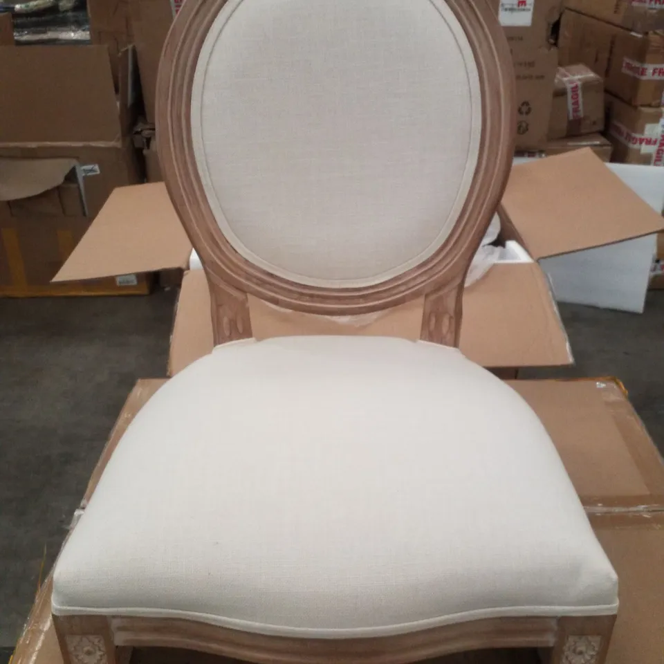 BOXED SET OF 2 UPHOLSTERED DINING CHAIRS