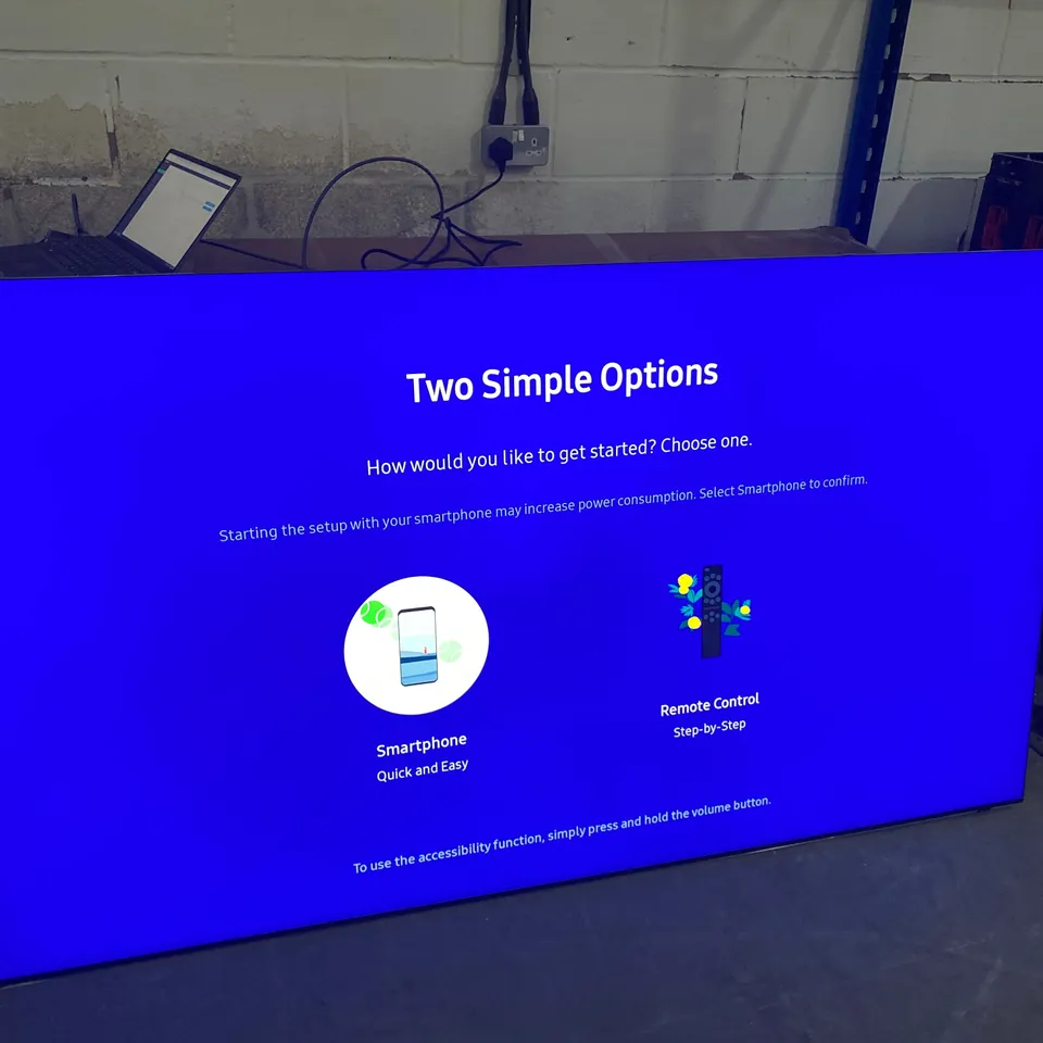 SAMSUNG QE75QN900B 75” NEO QLED HDR SMART TV WITH ONE CONNECT BOX AND REMOTE CONTROL