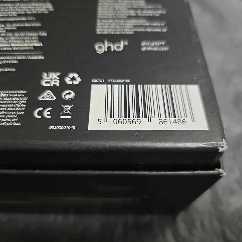 GHD GOLD PROFESSIONAL ADVANCED STYLER HAIR STRAIGHTENER – BOXED