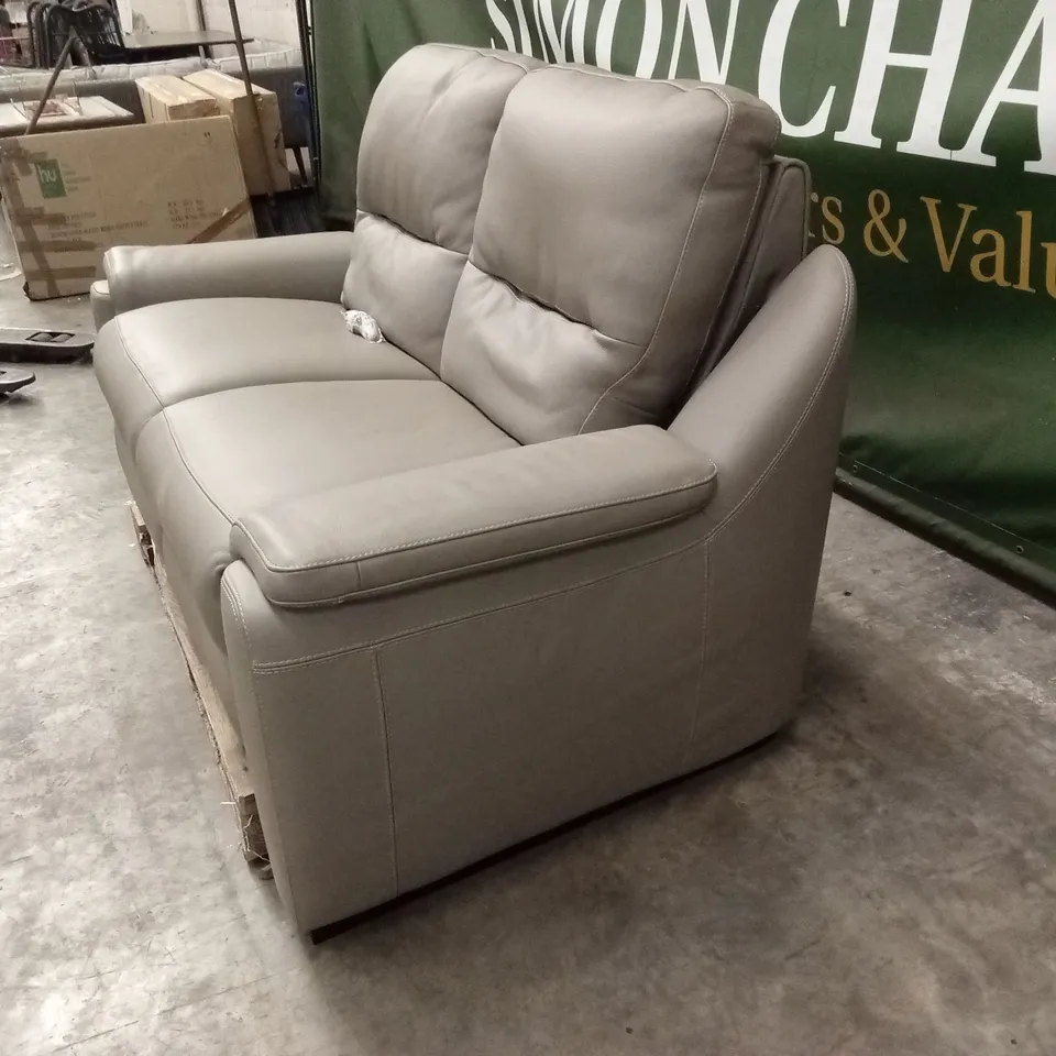 QUALITY DESIGNER ITALIAN MADE AVOLA 2 SEATER LEATHER LOVESEAT SOFA