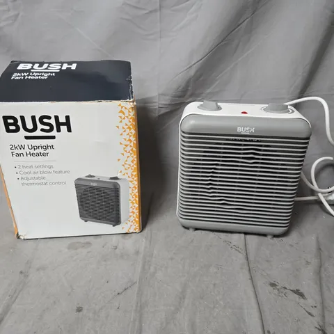 BUSH 2KW UPRIGHT FAN HEATER – BOXED