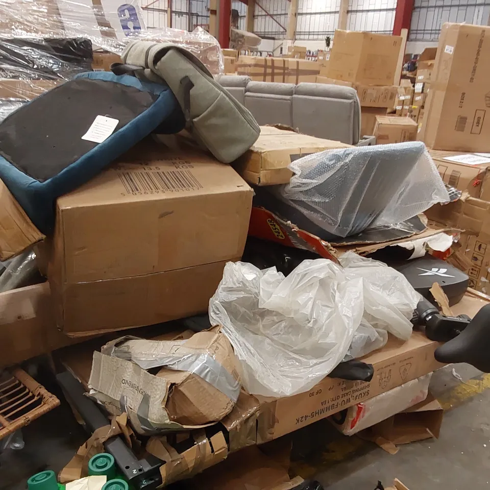 PALLET OF ASSORTED CONSUMER PRODUCTS/FURNITURE PARTS 