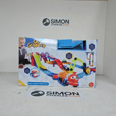 GO GRIPPERS GRIP, LAUNCH & ROLL TRAIN – BOXED TODDLER TRACK SET