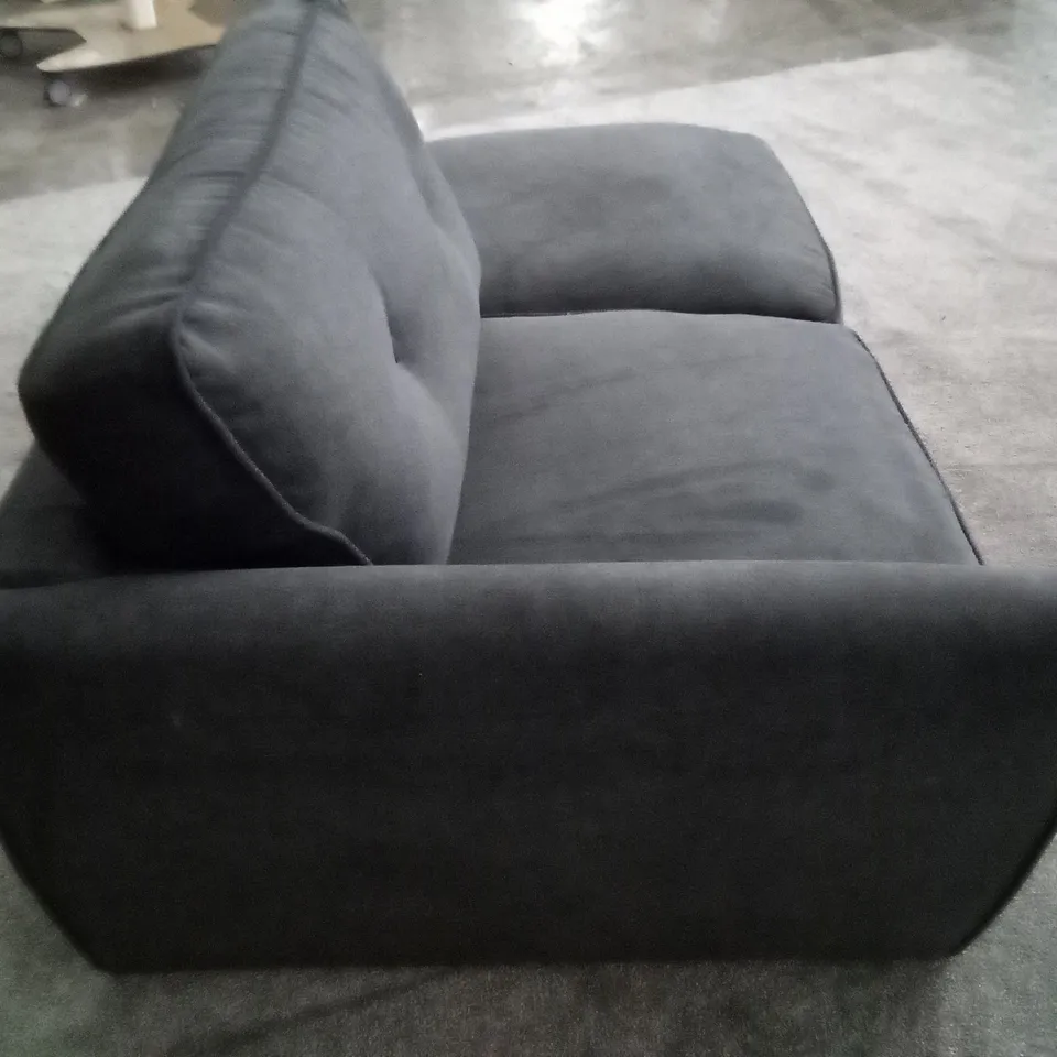 QUALITY DESIGNER LHF SOFA SECTION - CHARCOAL FABRIC 