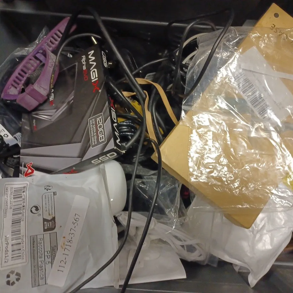 LOT OF APPROXIMATELY 20 ASSORTED ITEMS TO INCLUDE - A6S TRUE WIRELESS HEADSET - SPORT WIRELESS TWS - RSWYOP BATTERY CASE FOR IPHONE X/XS ECT