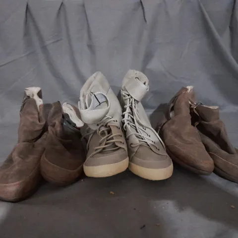 APPROXIMATELY 10 PAIRS OF ASSORTED WOMEN SHOES IN VARIOUS STYLES AND SIZES