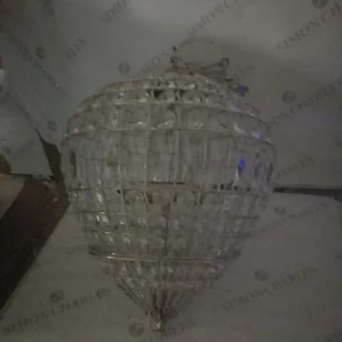 JOHN LEWIS DANTE GRANDE CEILING LIGHT, CLEAR