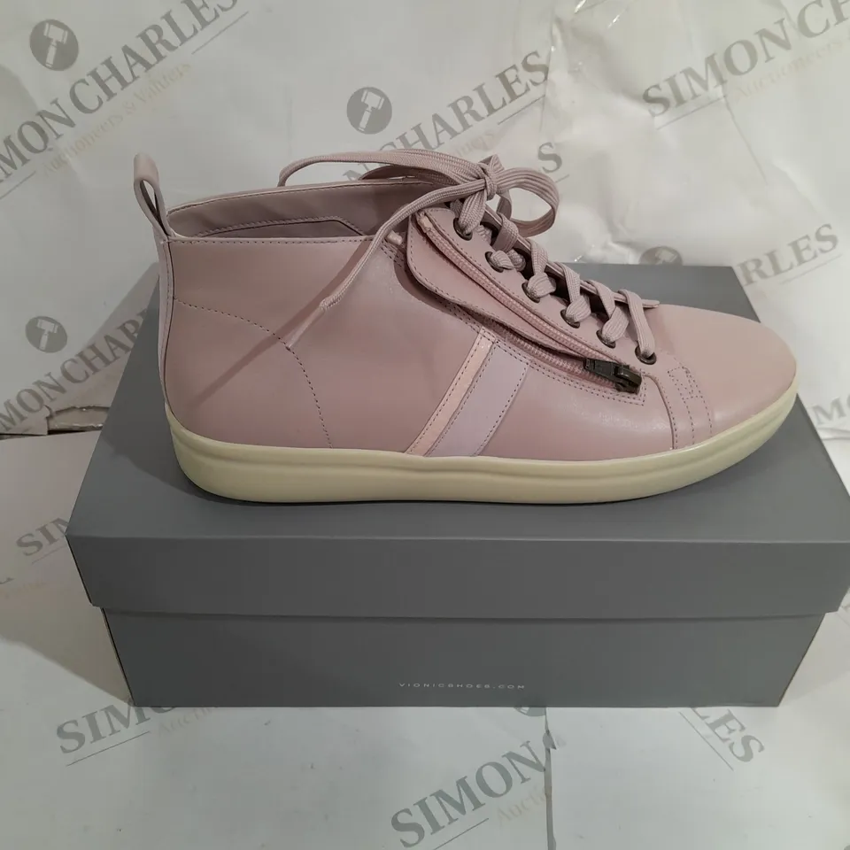 BOXED VIONIC CASUAL PINK LEATHER TRAINERS SIZE 7