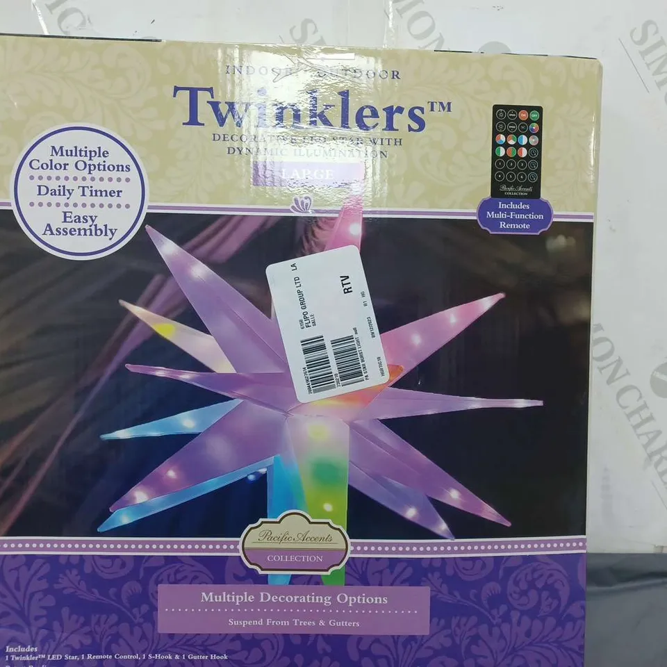 BOXED PACIFIC ACCENTS STAR BURST LIGHT