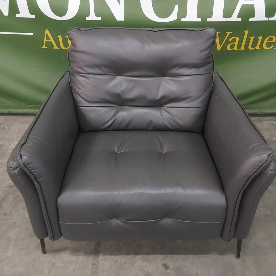 QUALITY DESIGNER ITALIAN MADE BOLZANO ELECTRIC RECLINER LEATHER UPHOLSTERED CHAIR 