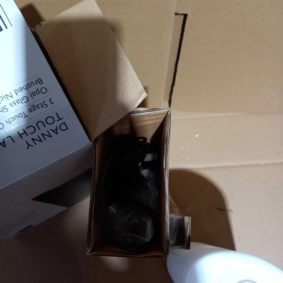 BOXED BRUSHED NICKEL FINISH DANNY TOUCH LAMP