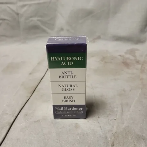 APPROXIMATLEY 20 SEALED NAIL HARDENER – HYALURONIC ACID, ANTI-BRITTLE, NATURAL GLOSS, EASY BRUSH (11 ML)