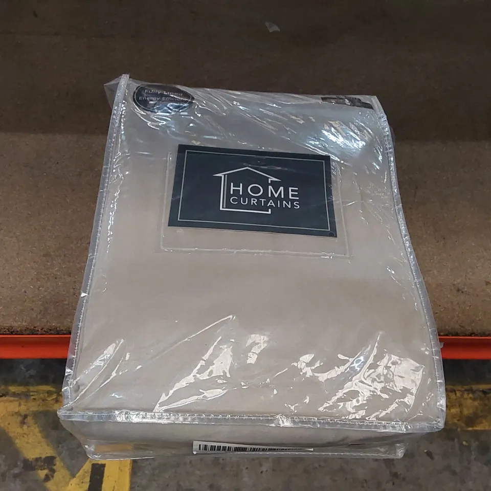 BAGGED VELOUR FULLY LINED PENCIL PLEAT ROOM DARKENING CURTAINS // 229 X 183CM (1 ITEM)