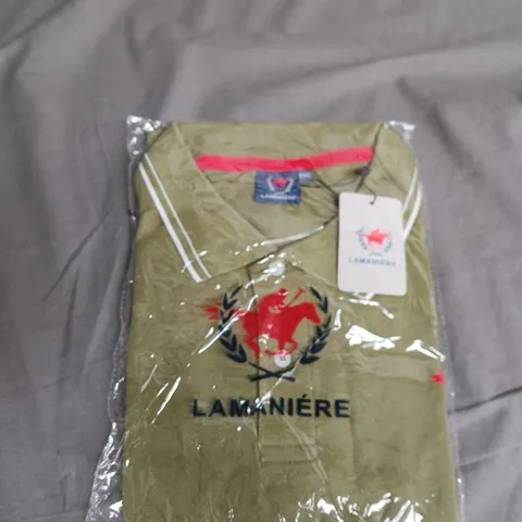 LAMANIΓRE POLO SHIRT β OLIVE GREEN, XXL