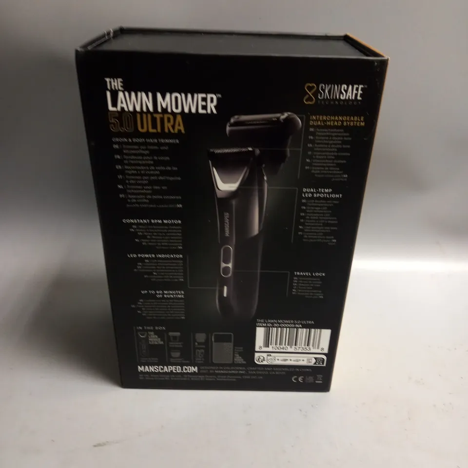 BOXED MANSCAPED THE LAWN MOWER ULTRA 5