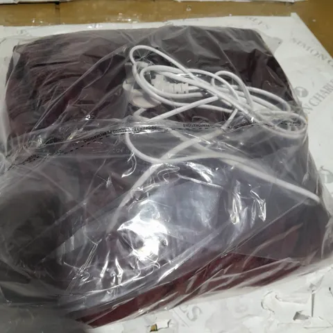 COZEE HOME VELVETSOFT HEATED THROW IN SHIRAZ WINE