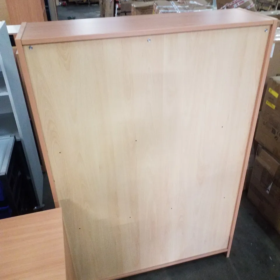 2 FIXED 2 ADJUSTABLE SHELF BOOKCASE/CUPBOARD IN BEECH
