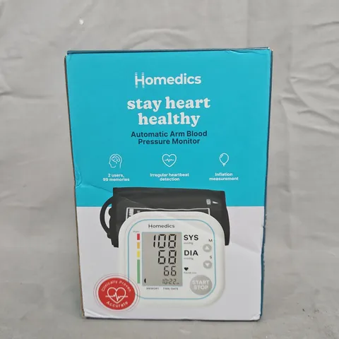 BOXED HOMEDICS AUTOMATIC ARM BLOOD PRESSURE MONITOR BPA-5020-EU1