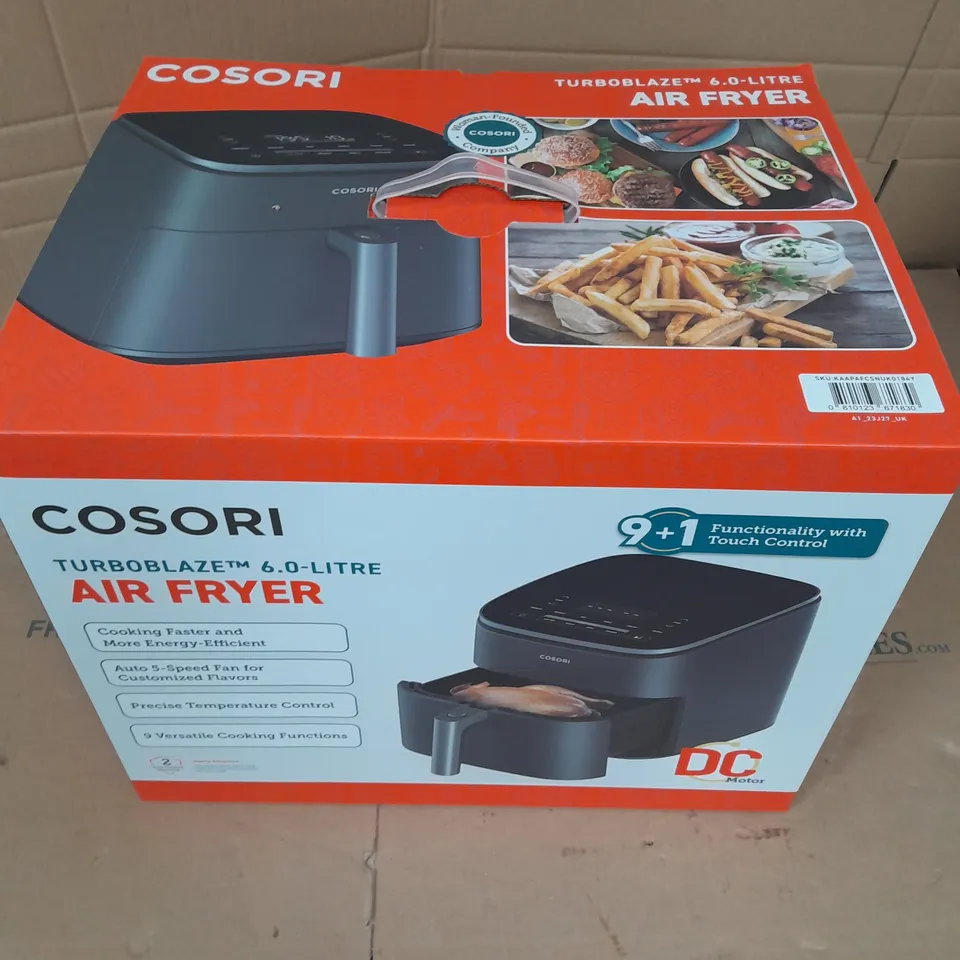 BOXED COSORI TRUBOBLAZE 6L AIR FRYER