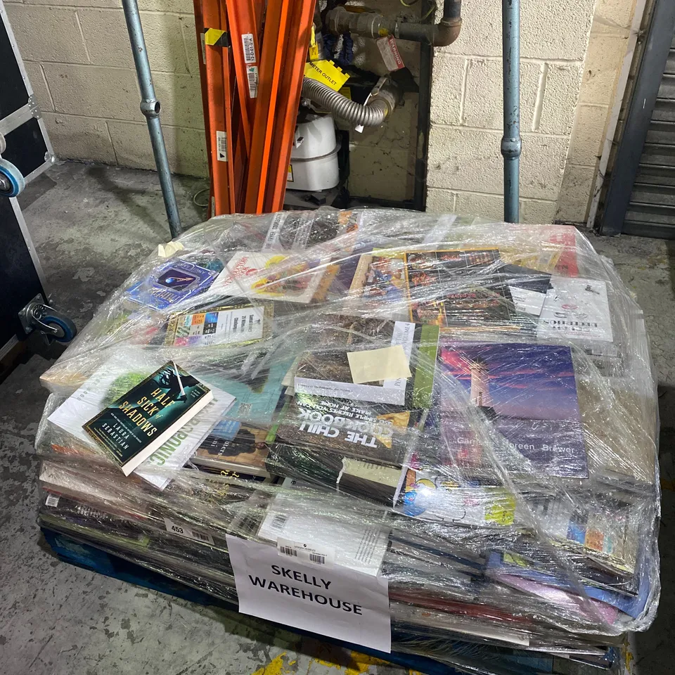 PALLET OF A SIGNIFICANT QUANTITY OF ASSORTED BOOKS, HALF SICK OF SHADOWS 