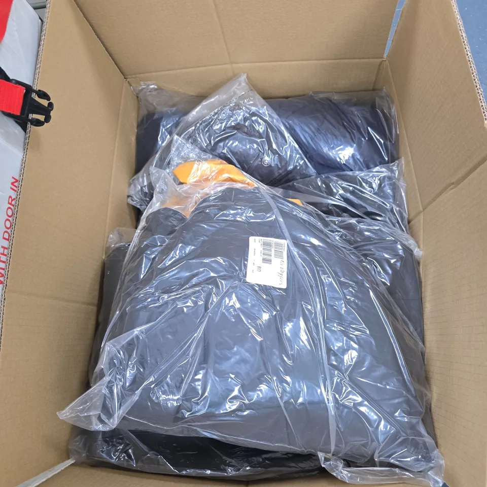 BOX OF APPROXIMATELY 15 ASSORTED CLOTHING ITEMS TO INCLUDE: COZEE HOME BELTED KIMONO 