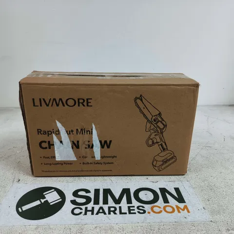 LIVMORE RAPID CUT MINI CHAIN SAW BOXED