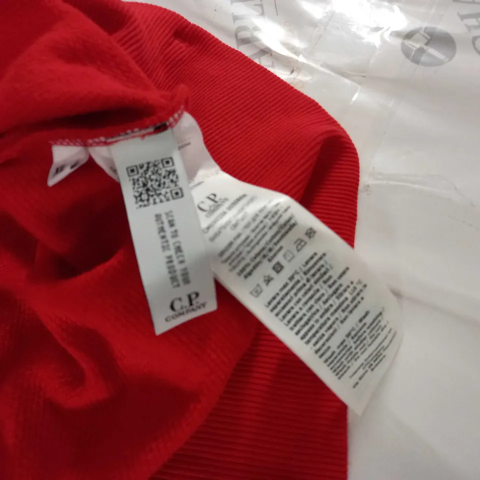 C.P. COMPANY RED HOODIE - XL