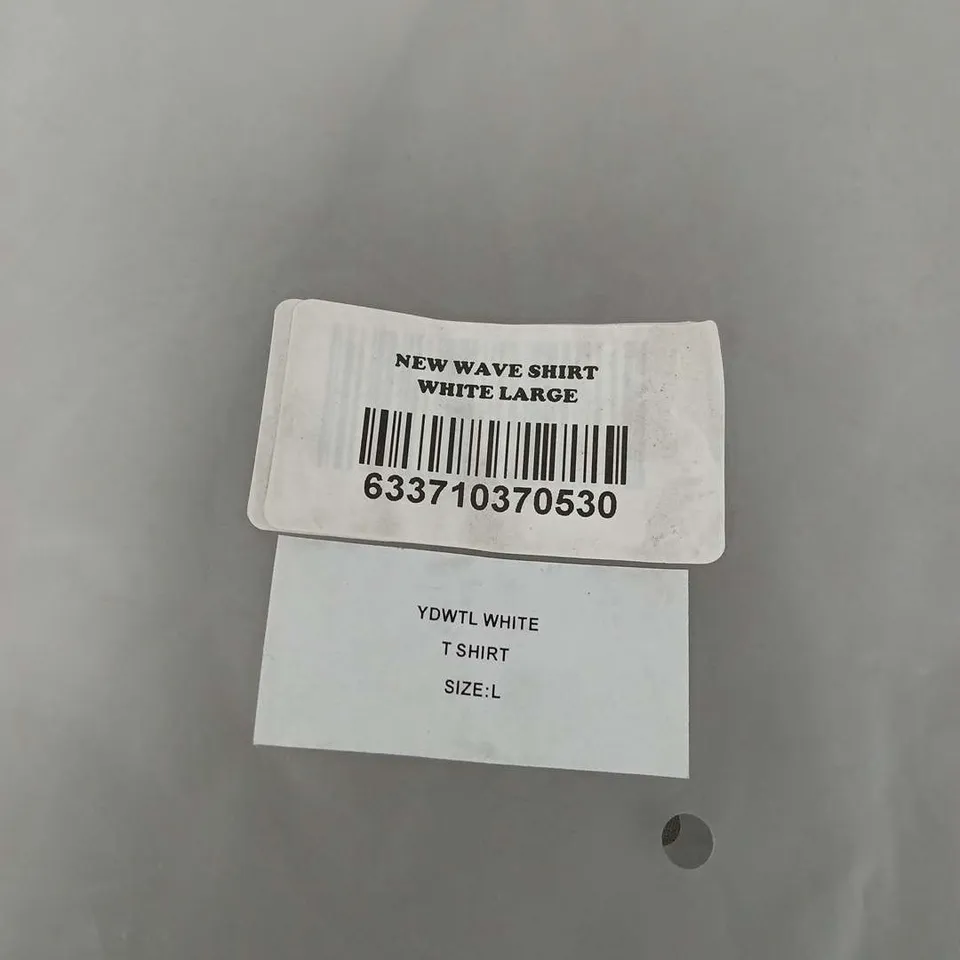 YOU DON'T WANT THIS LIFE NEW WAVE TSHIRT - WHITE, SIZE L