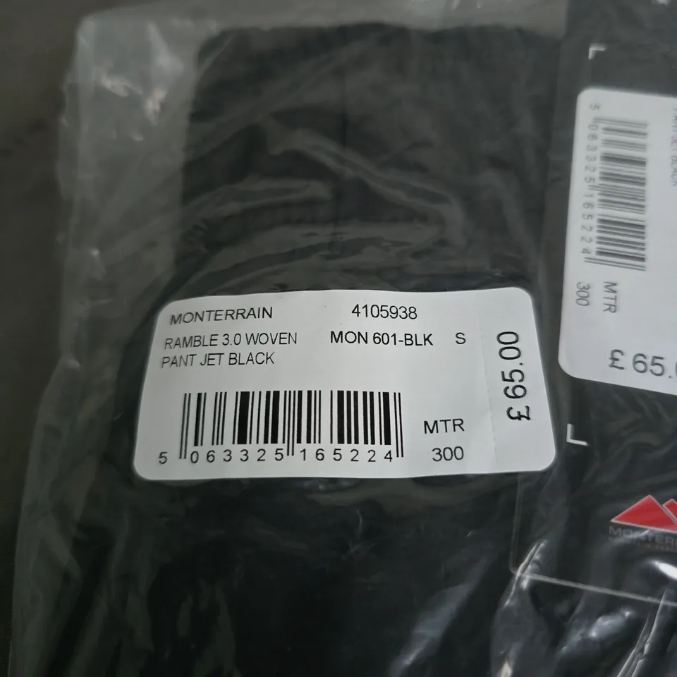 MOUNTERRAIN JET BLACK RAMBLE 3.0 PANTS SMALL