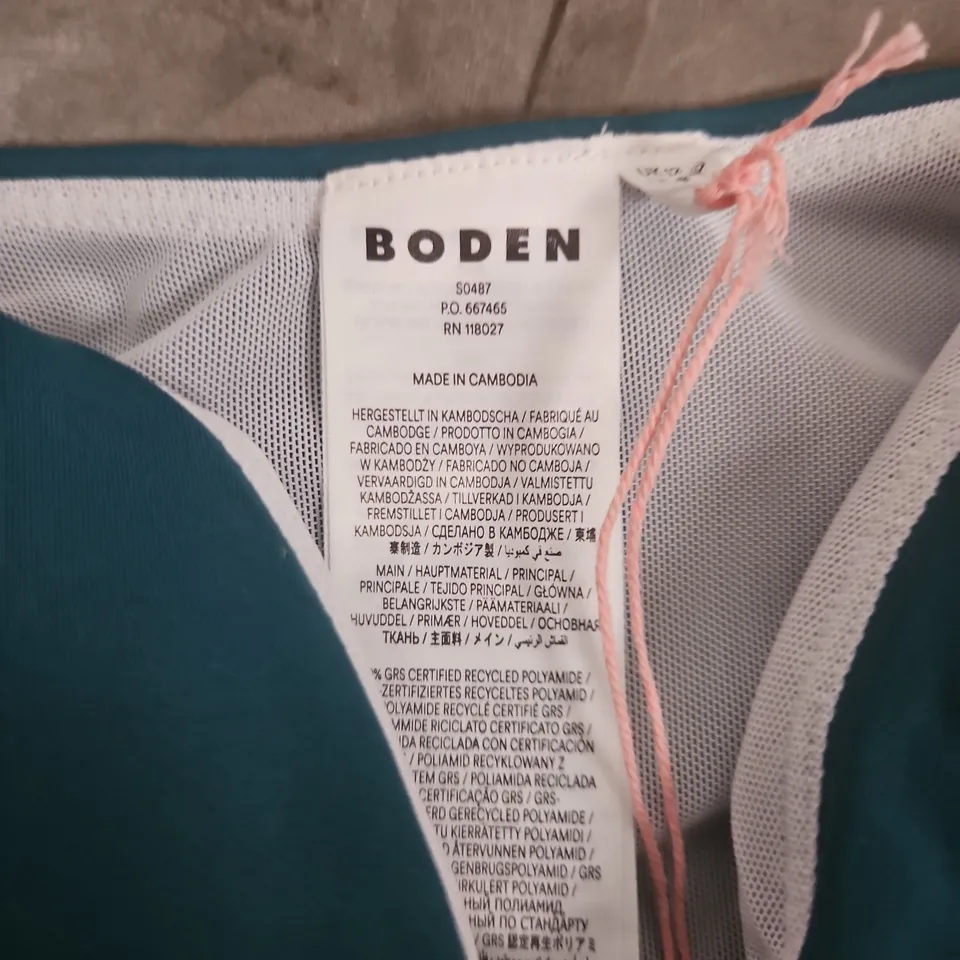 BODEN WOMEN'S TEAL ONE-PIECE SWIMSUIT – UK 12 (US 8, DE 38, FR 40)