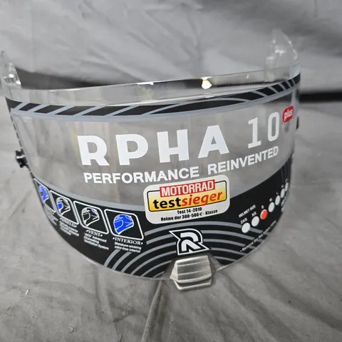 RPHA 10 MOTORCYCLE HELMET CLEAR VISOR 