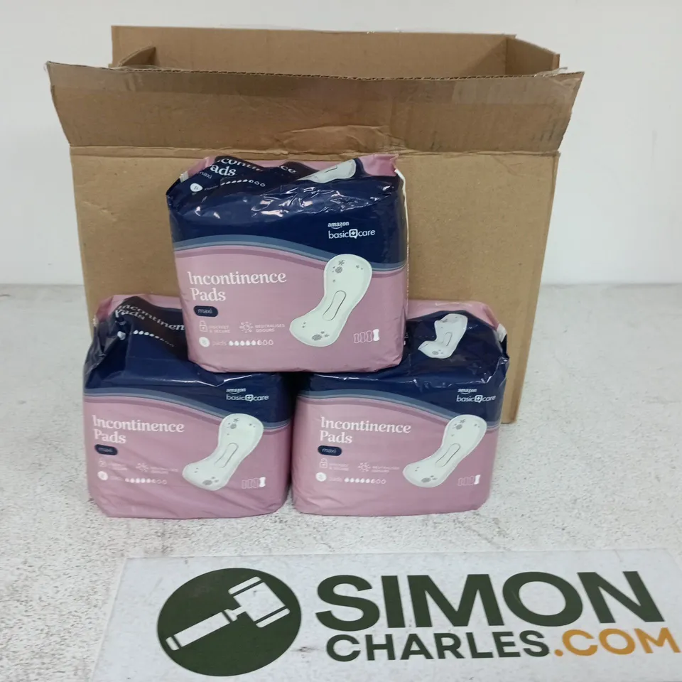 LOT OF 6 AMAZON BASICS INCONTINENCE PADS - 6 X 8-PACKS