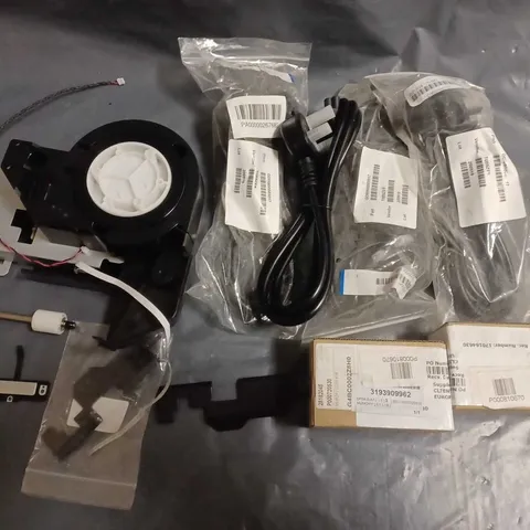 LOT OF ASSORTED HP COMPUTER REPLACEMENT PARTS AND POWER CABLES