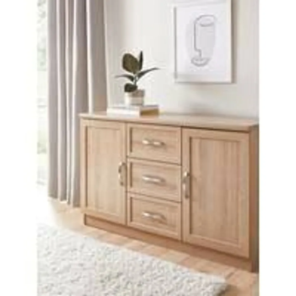 BOXED CAMBERLEY SIDEBOARD - OAK EFFECT (1 BOX) RRP £199