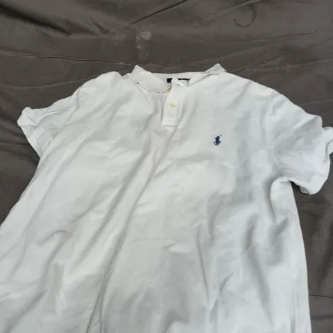 POLO RALPH LAUREN WHITE POLO SHIRT – MEN'S XL