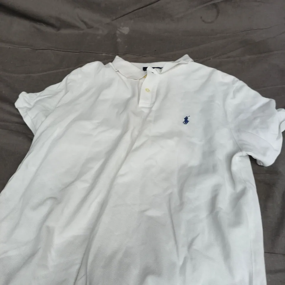 POLO RALPH LAUREN WHITE POLO SHIRT – MEN'S XL