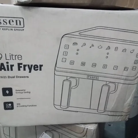 BOXED KEPLIN 9 LITRE DUAL DRAWER AIR FRYER 