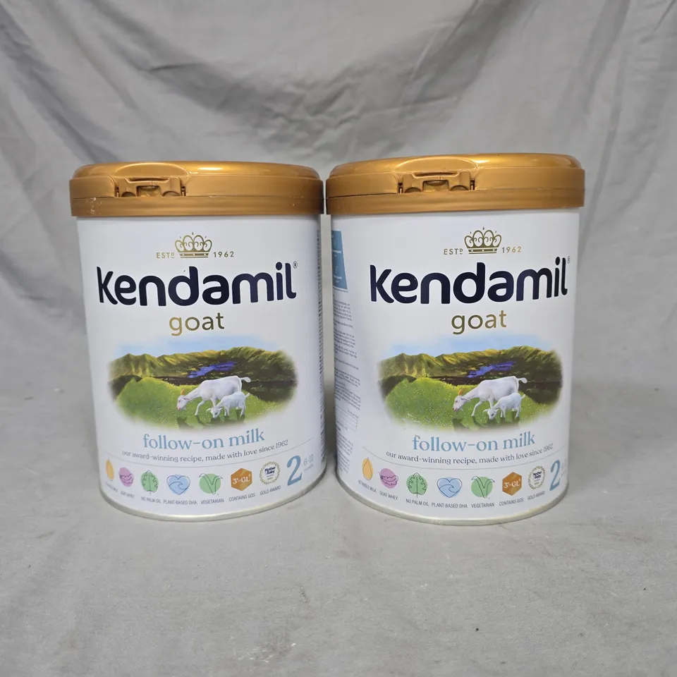 LOT OF 2 KENDAMIL GOAT FOLLOW ON MILK - 2 800G